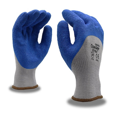 Cordova COR-GRIP XTRA, Latex, Crinkle, Premium Gloves, L, 12PK 3996L